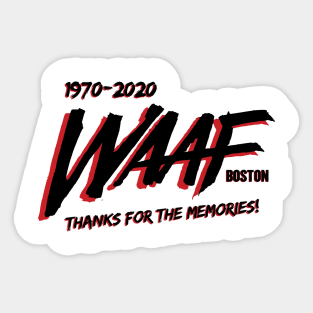 WAAF Memories 2 Sticker